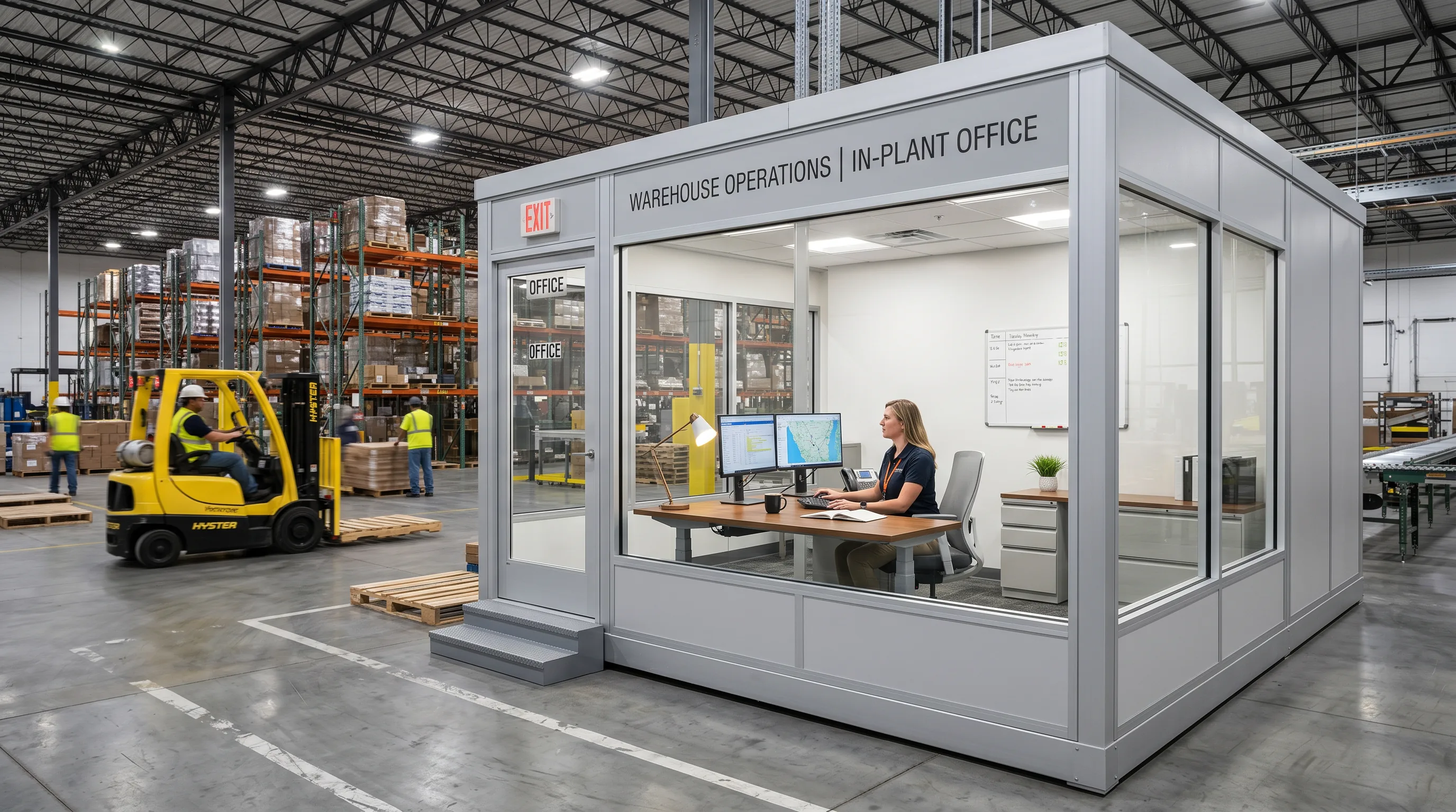 Modular Offices available from Indy Pallet Racking in Indianapolis IN